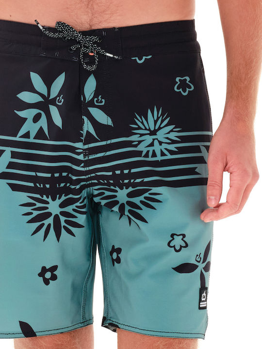 Men's Swimwear Bermuda Black with Patterns