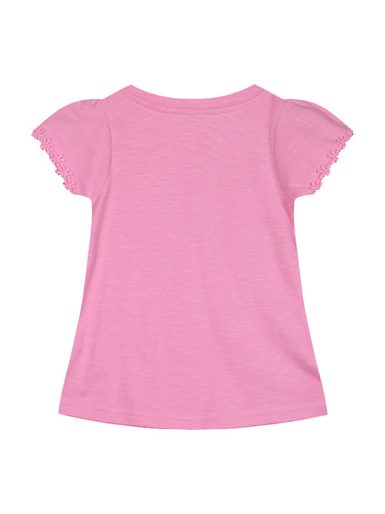 Energiers Children's Blouse Short Sleeve Pink