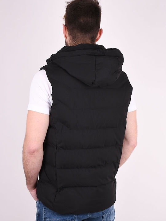 Palablu Men's Sleeveless Jacket ΜΑΥΡΟ