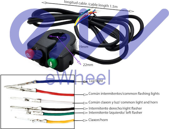Focan Spare Part for Electric Scooter in Blue Color 12617