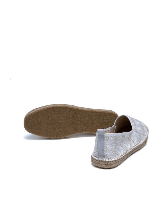 Fabric Men's Espadrilles in Beige Color