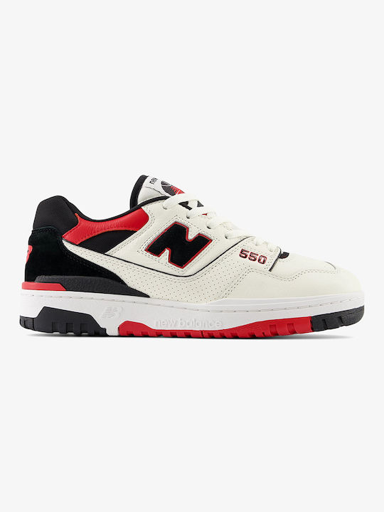 New Balance 550 Court Herren Sneakers White / Red