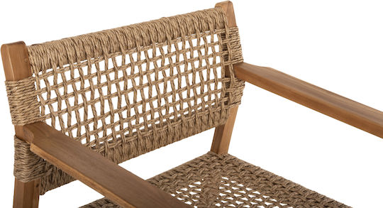 Outdoor-Sessel Hölzernes Narley TEAK 61x53x76εκ.