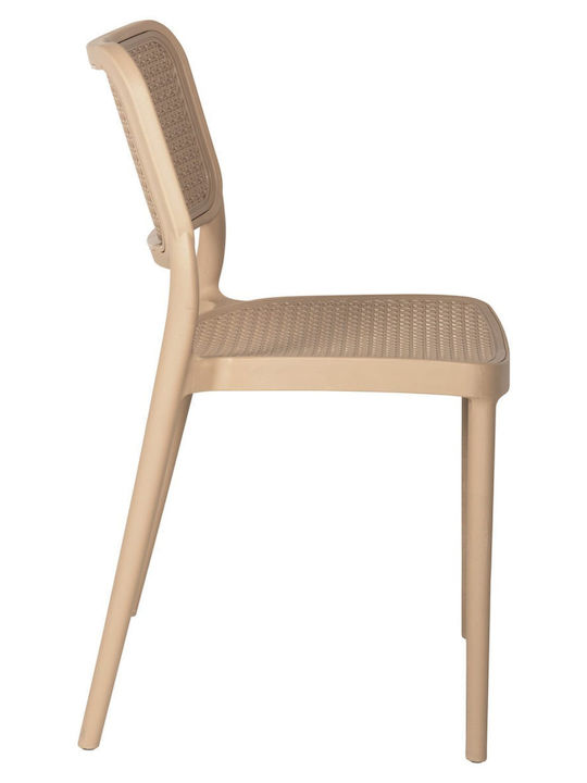 Outdoor-Stuhl Polypropylen Braun 51x52x80εκ.