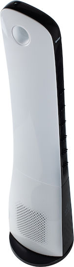 MalTec Ventilator Turm 50W mit Fernbedienung Weiß