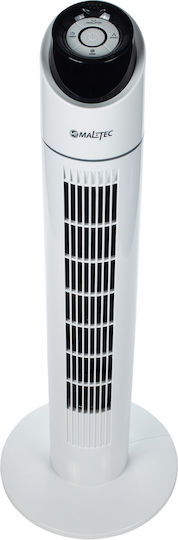 MalTec Ανεμιστήρας Πύργος 50W με Τηλεχειριστήριο Λευκός