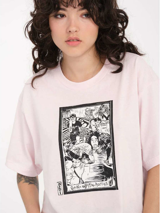 Drumstone Tee Γυναικείο T-shirt Λιλά