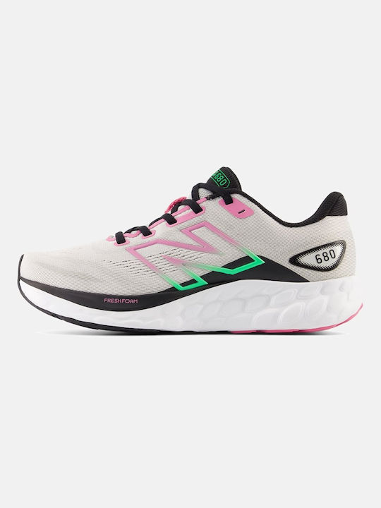 New Balance Fresh Foam 680 V8 Γυναικεία Αθλητικά Παπούτσια Running Γκρι