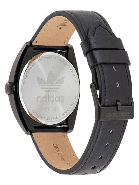 adidas One Women's Watch Chronograph with Black Leather Strap