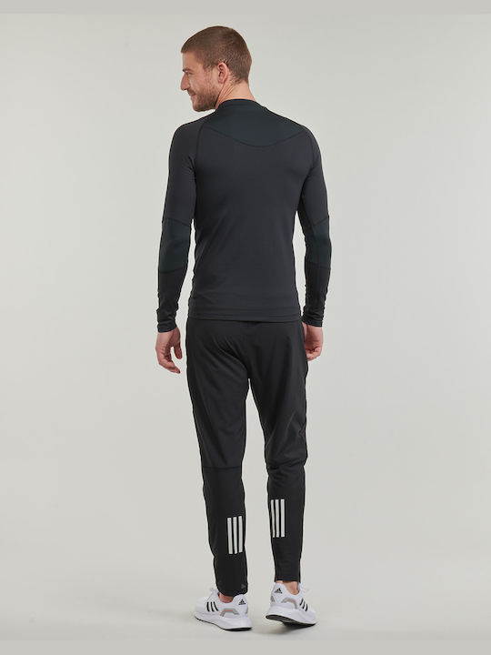 Adidas Techfit ColdRdy Bluza Sportivă pentru Bărbați cu Mânecă Lungă Neagră
