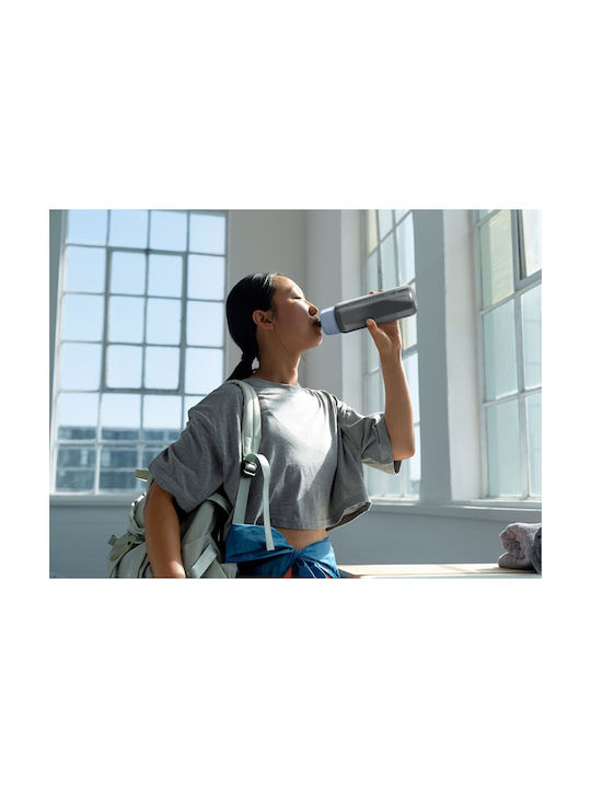 Brita Active Plastic Water Bottle with Mouthpiece and Filter 600ml Blue