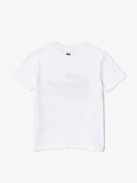 Lacoste Παιδικό T-shirt Λευκό