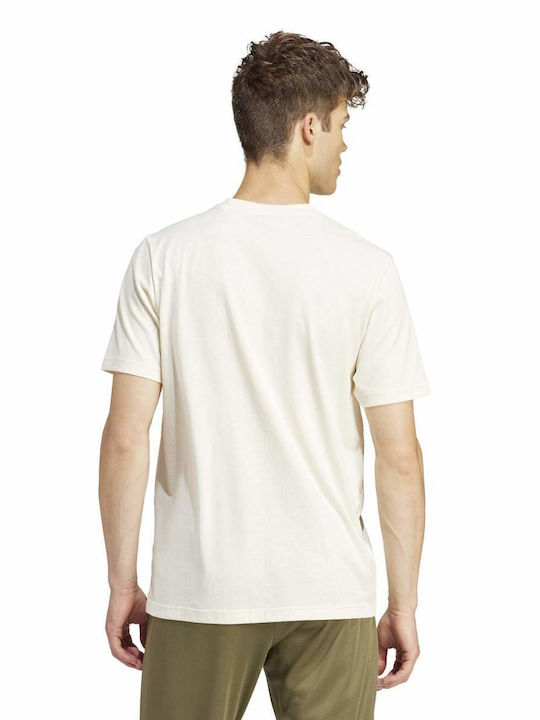 Adidas Tricou pentru bărbați cu mâneci scurte beige