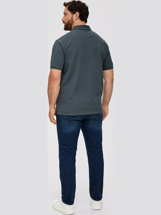 Short Sleeve Grey Polo Shirt