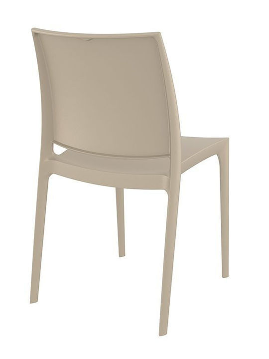 Scaun de exterior Polipropilenă Maya Taupe 20x50x39cm
