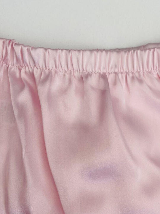 Summer Satin Babydoll Pink