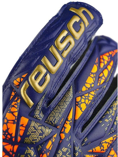 Reusch Attrakt Grip Jnr Голмански ръкавици Детски Син