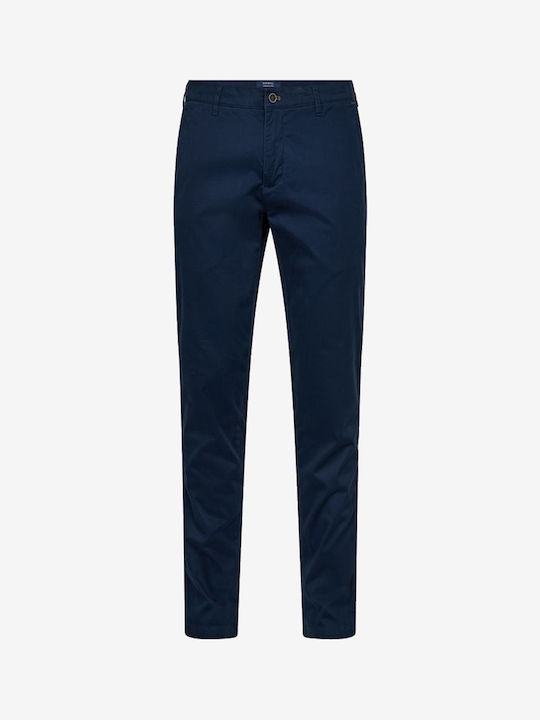 Sunwill Men's Trousers Chino Elastic in Slim Fit Blue