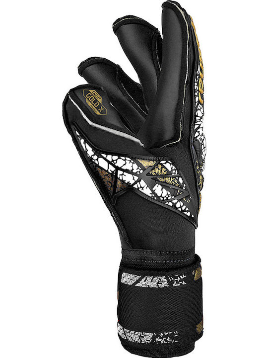 Reusch Attrakt Gold X Evo Cut Finger Support Adults Goalkeeper Gloves Black