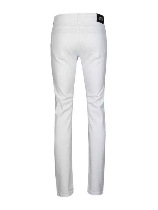 Karl Lagerfeld Herren Jeanshosen Elastisch Regular Fit Weiß
