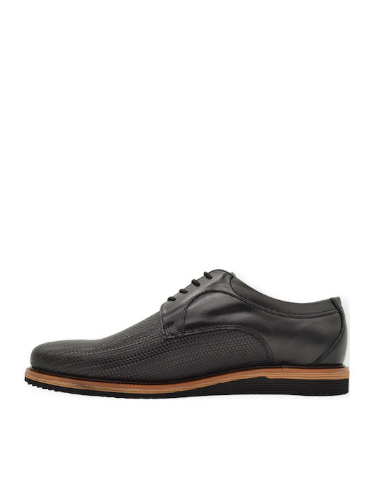 Leder Herren Freizeitschuhe Anatomisch Schwarz