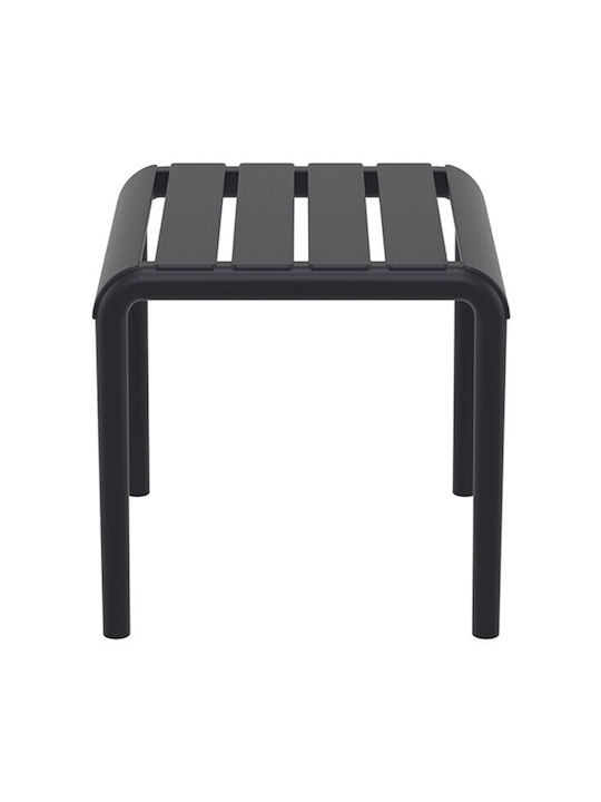 Paris Auxiliary Outdoor Free Standing Polypropylene Table Black 42x41x40cm