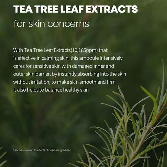 Farm Stay Tea Tree Biome Soothing & Moisturizing Ampoule Serum For Face With Panthenol For Nourishing 50ml