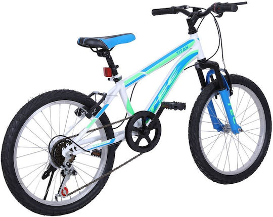 TEC Titan 20" Kinder Fahrrad Mountainbike 7 Gänge Hellblau