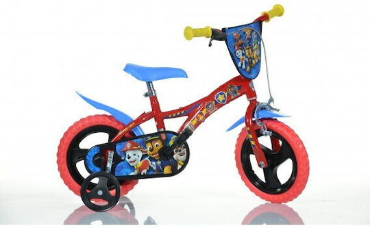 Dino Paw Patrol 12" Kinder Fahrrad BMX Rot