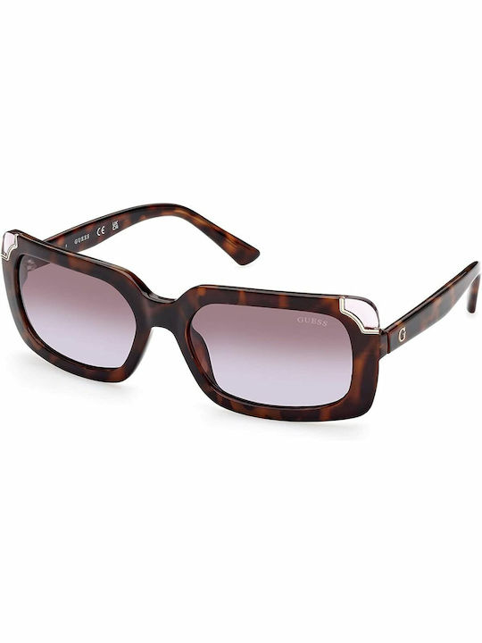 Guess Women's Sunglasses with Brown Tartaruga Plastic Frame and Brown Gradient Lens GU7841 52F