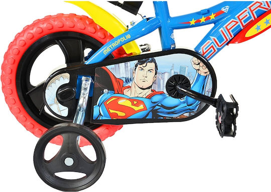Dino Bikes Superman 12" Παιδικό Ποδήλατo BMX Μπλε