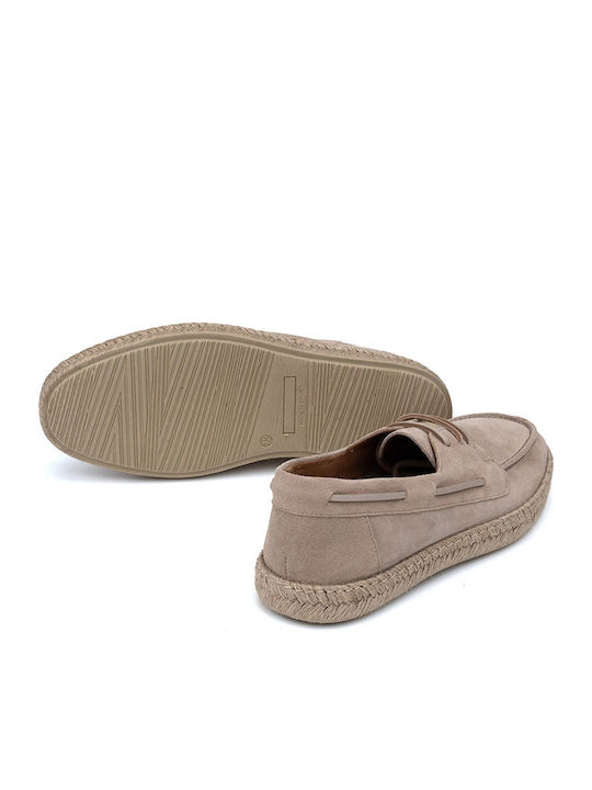 Wildleder Herren Mokassins in Beige Farbe