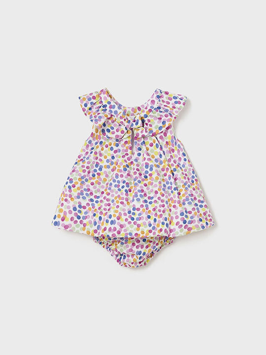 Mayoral Kids Dress Satin Colorful