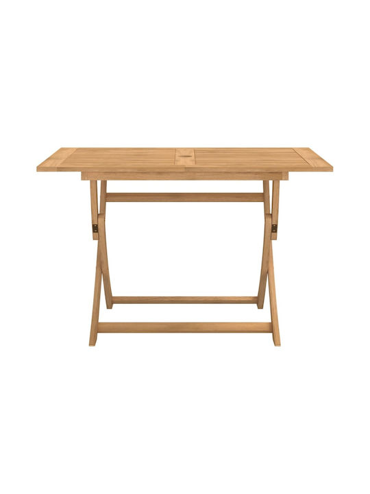 Tisch Zusammenklappbar Acacia 120x70x75cm