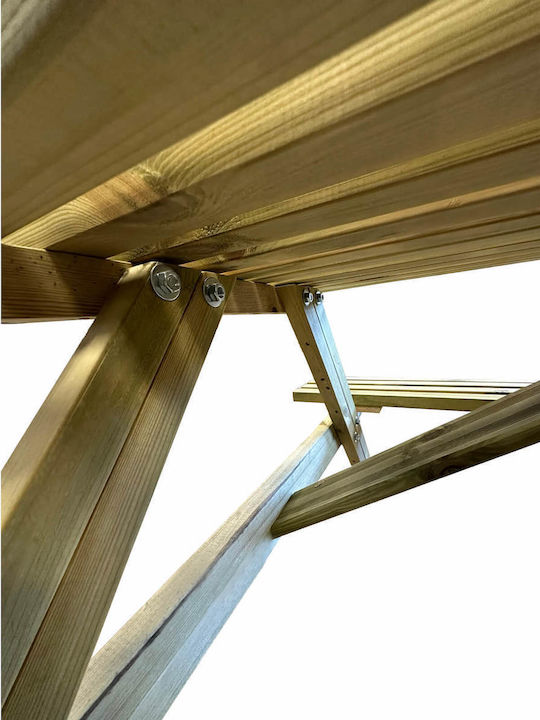 Ξύλινο Τραπέζι Εξωτερικού Χώρου 150x150x75εκ.