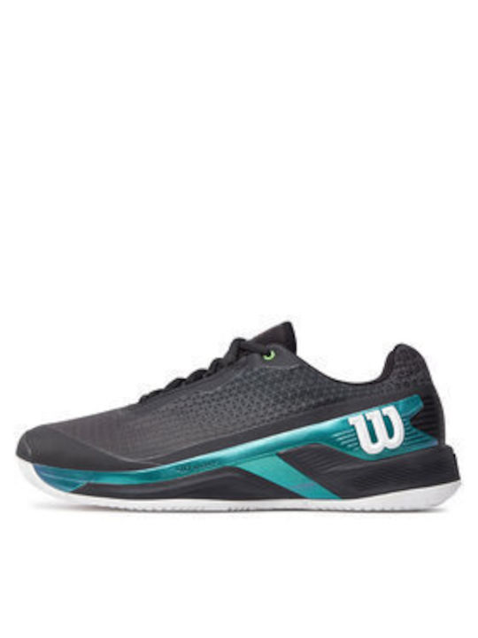 Wilson Rush Pro 4.0 Ανδρικά Παπούτσια Τένις για Χωμάτινα Γήπεδα Μαύρα