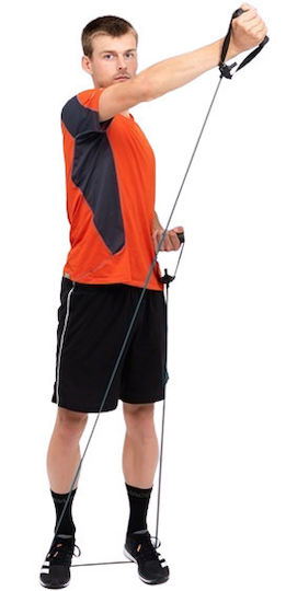 MSD Band Fitness Tube 4X Hart Widerstandsbänder Gymtube Sehr schwer mit Griffen Silber 1.2m