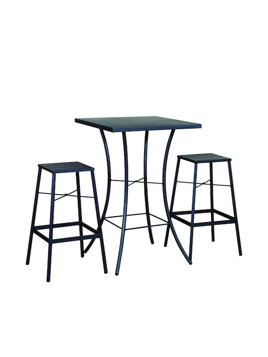 Metal Masa Bar pentru spații exterioare mici Galvanizați 70x70x106buc