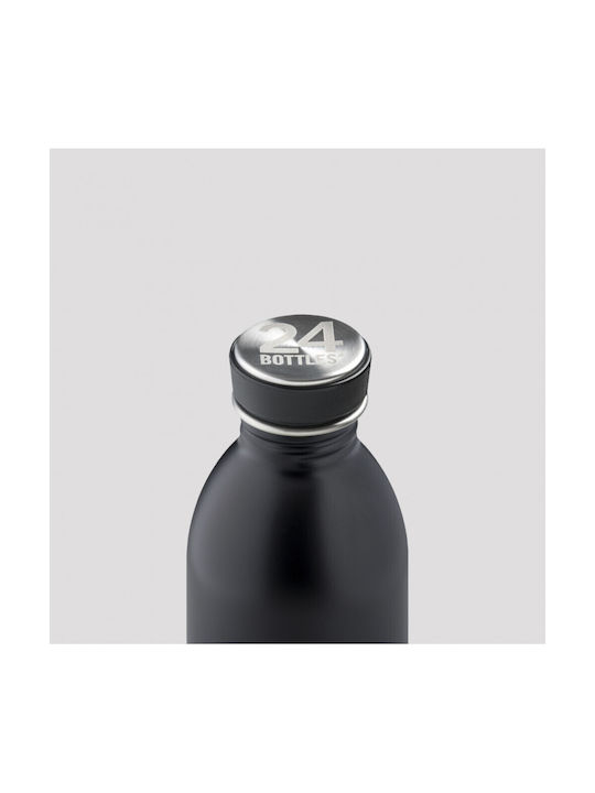 24Bottles Urban Παγούρι Ανοξείδωτο 500ml Μαύρο