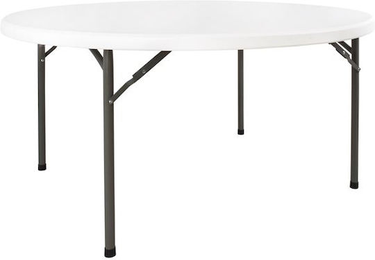 Τραπέζι Catering Πτυσσόμενο 152x152x74 Λευκό Τραπέζι Catering Πτυσσόμενο 152x152x74 Λευκό