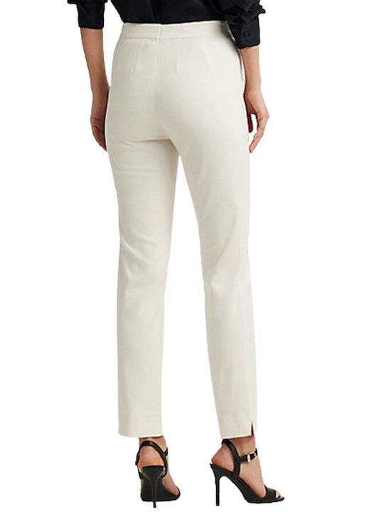 Ralph Lauren Women's Fabric Trousers Mascarpone Cream