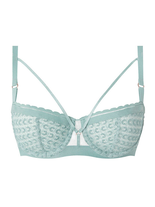Balconette Push Up Balconette Bra Underwire Green