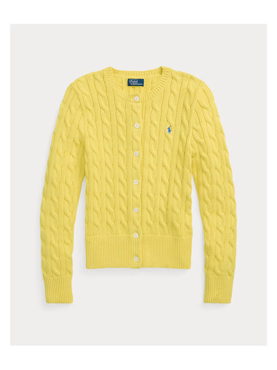 Ralph Lauren Γυναικεία Πλεκτή Ζακέτα Yellow