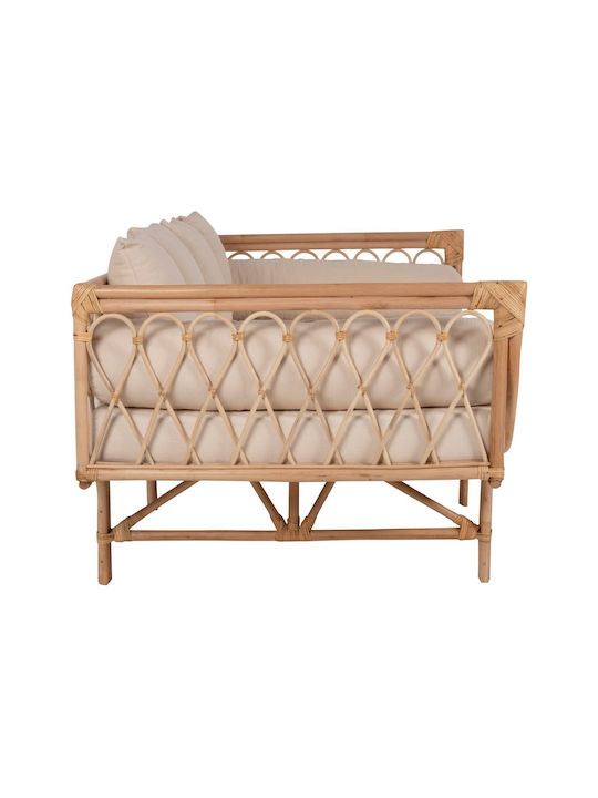 Aliki Canapea cu patru locuri Exterior Rattan cu Perne 200x100x86cm