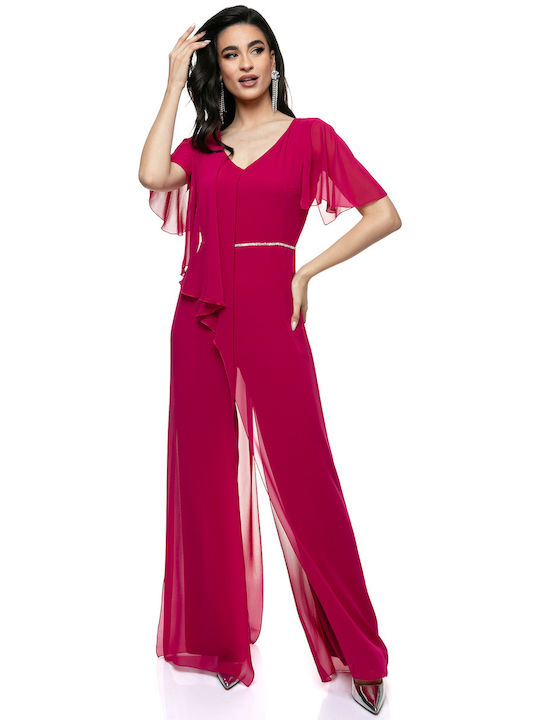 RichgirlBoudoir Damen Einteiler Anzug Fuchsia