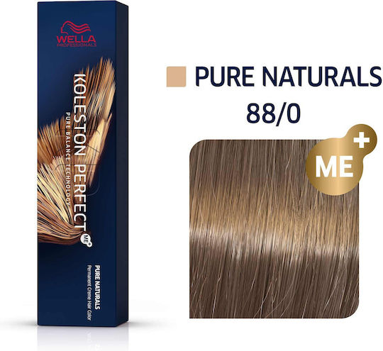 Wella Koleston Perfect Me+ Pure Naturals Hair Dye 88/0 Blonde Light Light Intense Natural 60ml