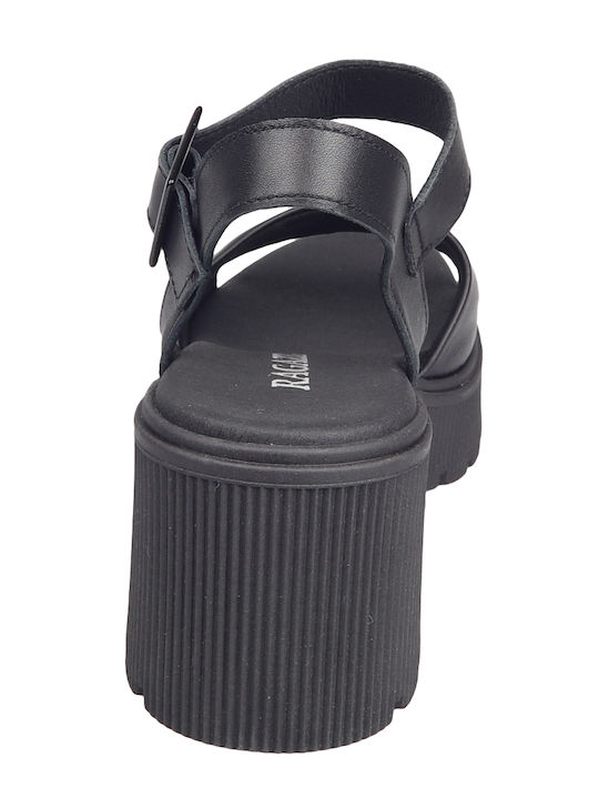 Leather Sandals Anatomic Black