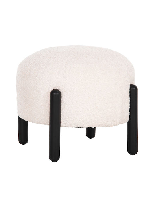 Stools For Living Room Upholstered with Fabric Ewan Ecru 1pcs