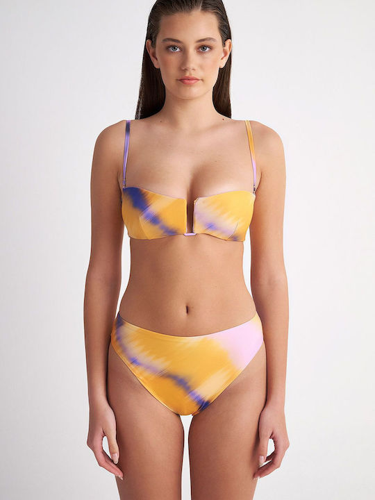 SugarFree Padded Strapless Bikini with Detachable Straps Purple