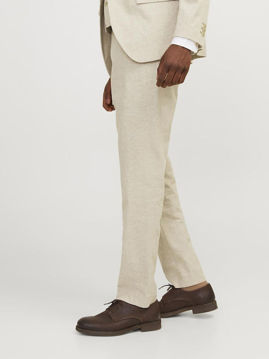 Trousers in Slim Fit Travertine